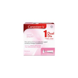 Canesten V Infecciones Vaginales Dual 1 Día Óvulo+Crema