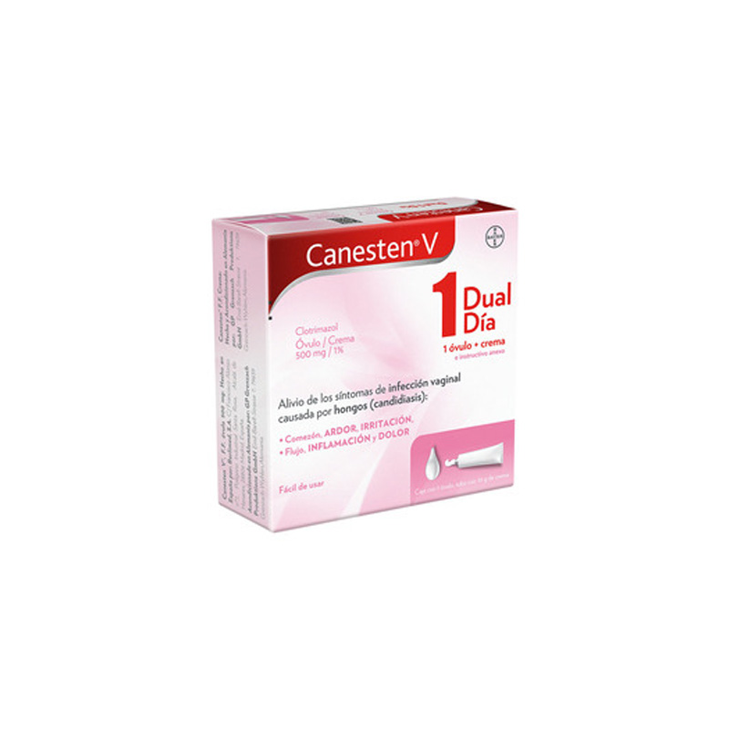 Canesten V Infecciones Vaginales Dual 1 Día Óvulo+Crema - Image 3