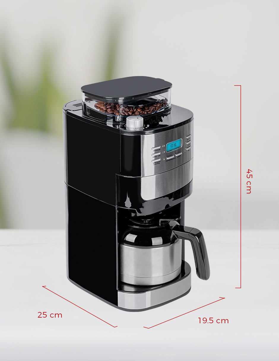 Cafetera Con Molino Jarra Acero Inoxidable. DAEWOO GUI - Image 4