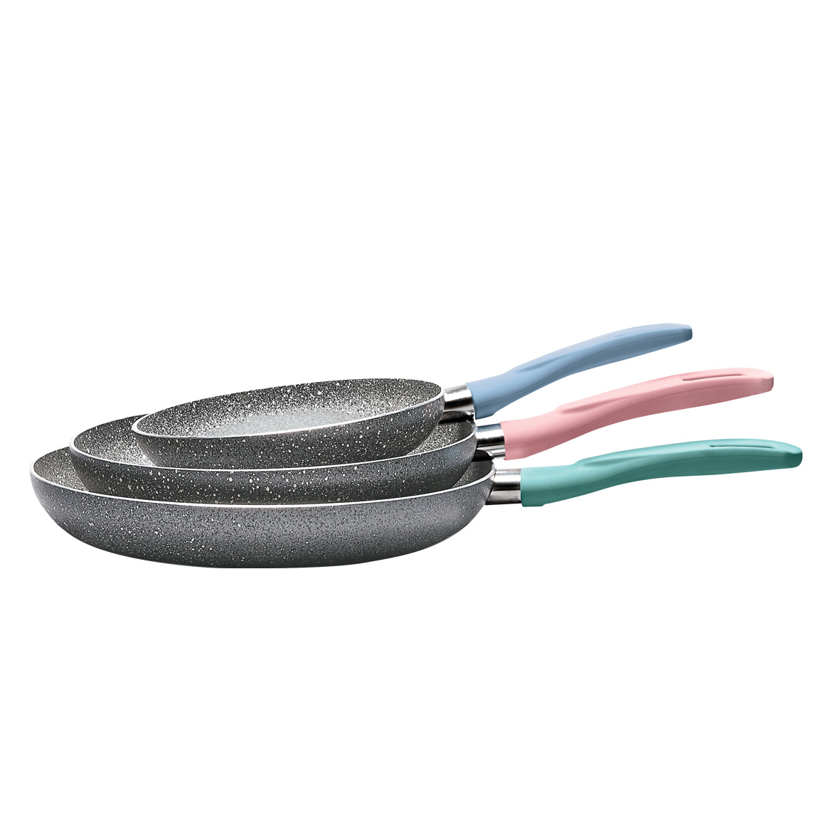 Juego De Sartenes Frances 20,26,30 Stone Mango pastel GUI - Image 4