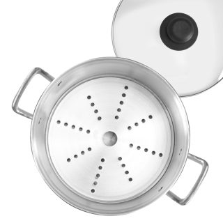 Juego de 3 vaporeras de aluminio  LAMEX  6.5, 11, 30L GUI