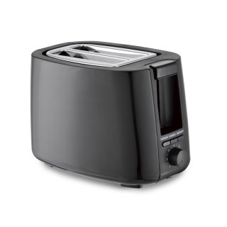 Tostador de pan dos rebanadas, negro GUI