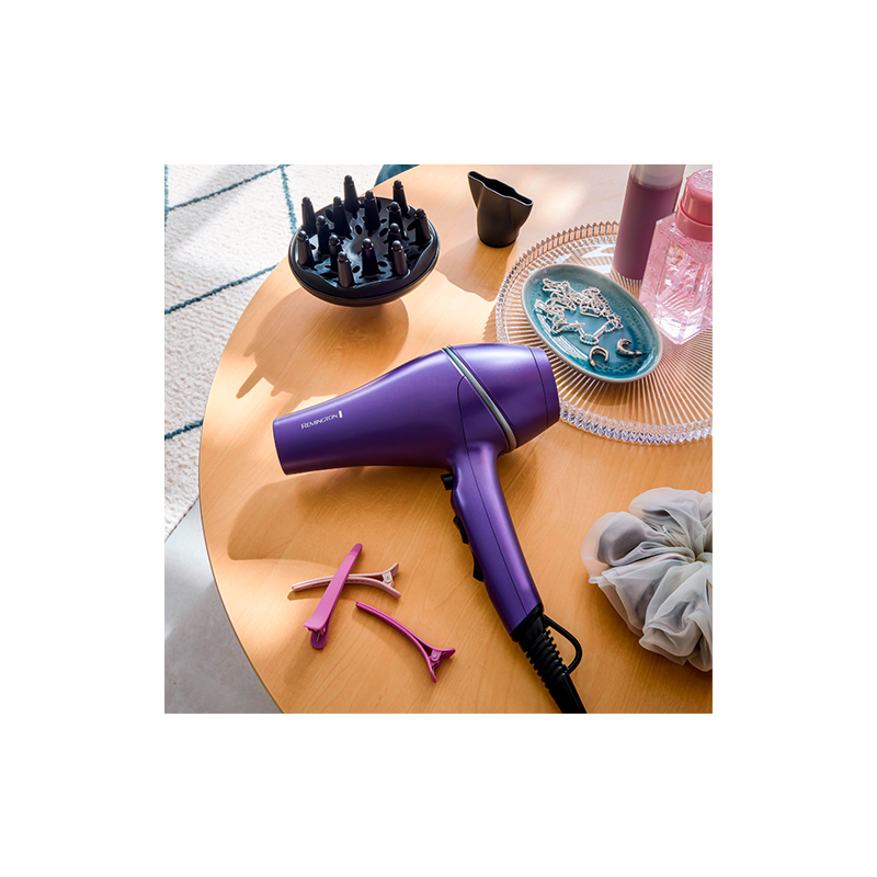 SECADOR DE CABELLO REMINGTON GLOSS MORADO GLO - Image 2