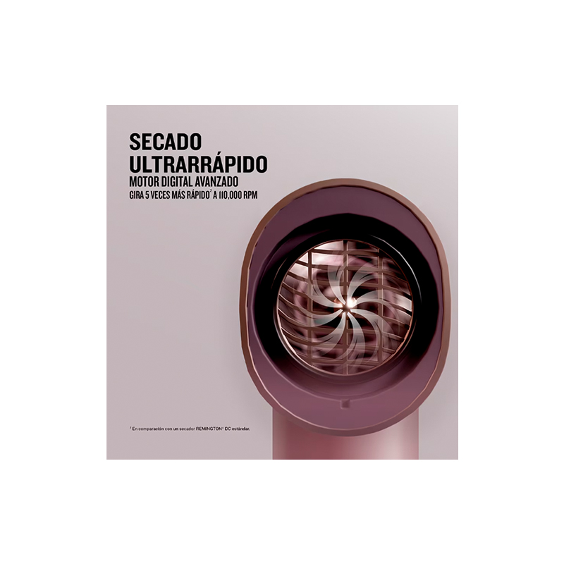 SECADOR DIGITAL IONICA REMINGTON AV 1600 W LILA GLO - Image 2