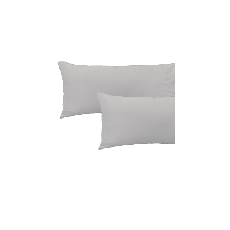PAR DE FUNDAS ALMOHADA ESENCIAL STD GRIS LIGHT SOJ