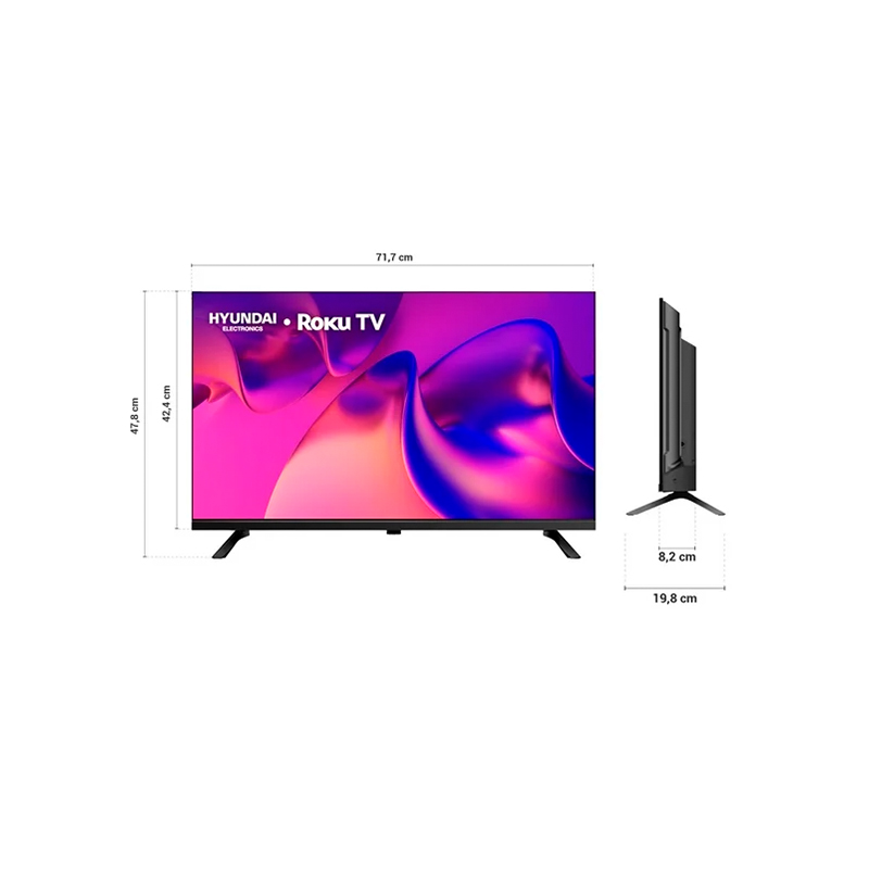 SMART TV 32” PULGADAS HD, DOLBY AUDIO, WIFI DUAL BAND, SISTEMA OPERATIVO ROKU. COMPATIBLE CON ALEXA, APPLE AIR PLAY Y GOOGLE HOME, DISEÑO BORDER LESS GLO - Image 3