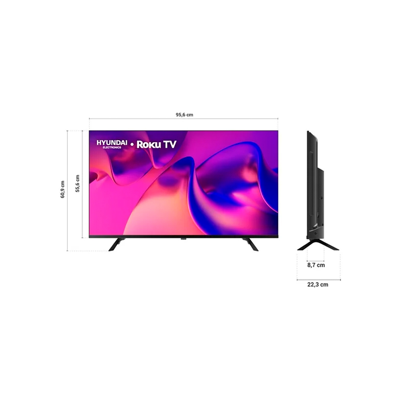 TV 43” PULGADAS LED FULL HD SMART TV, DOLBY AUDIO, WIFI DUAL BAND, SISTEMA OPERATIVO ROKU. COMPATIBLE CON ALEXA, APPLE AIR PLAY Y GOOGLE HOME, DISEÑO BORDER LESS (2025) GLO - Image 4