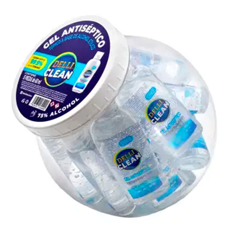 Gel Antibacterial Delli Clean Vitrolero 15 pzas - Image 3