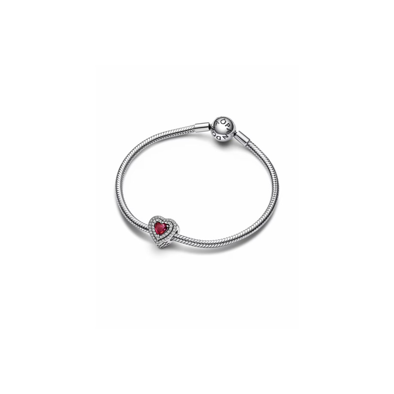 Charm de corazón timeless de plata P 925 zirconia - Image 2