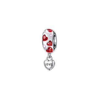 Charm San Valentín de plata love